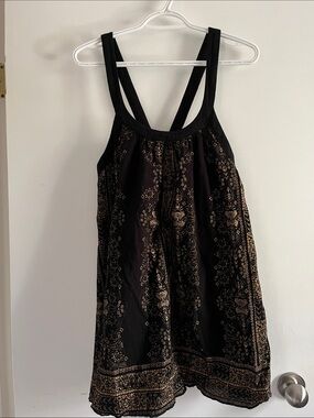 Black and gold dress